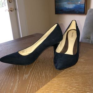 Calvin Klein Navy Heels